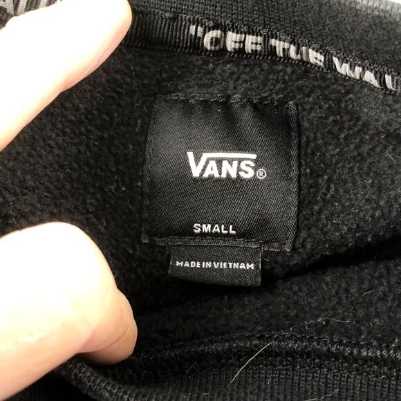 Vans Mens Sweatshirt Small Crewneck Long Sleeve Black Graphic Top Pullover Y2K - Picture 4 of 15